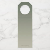 Misty Forest Birthday Favors Bottle Hanger Labels (Achterkant)