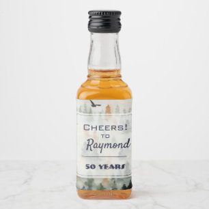 Misty Forest Birthday Mini Likeurfles Etiket