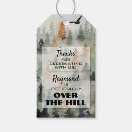 Misty Forest Birthday Party Favor Hang Labels Cadeaulabel