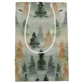Misty Forest Birthday | PensioenMEDIUM Cadeau Medium Cadeauzakje (Voorkant)