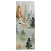 Misty Forest Birthday | Pensioenwaszak Wijn Cadeautas (Achterkant)