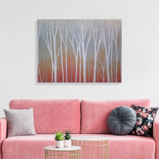 Misty Forest Canvas Afdruk (Insitu (Woonkamer))