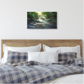 Misty Forest Canvas Afdruk (Insitu (Slaapkamer))