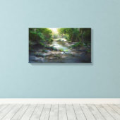 Misty Forest Canvas Afdruk (Insitu (Houten vloer))