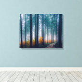 Misty Forest Canvas Afdruk (Insitu (Houten vloer))