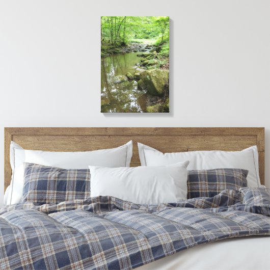 Misty Forest Canvas Wall Art | Serene Nature (Insitu (Slaapkamer))