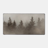 Misty forest, dark nature theme bureaumat (Voorkant)
