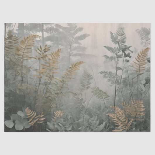 Misty Forest Elegance tissue paper Tissuepapier (Voorkant)