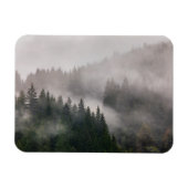 Misty Forest in de bergen Magneet (Horizontaal)