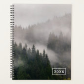 Misty Forest in de bergen Planner (Voorkant)