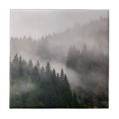 Misty Forest in de bergen Tegeltje (Voorkant)