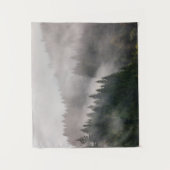 Misty Forest in de bergen Wandkleed (Voorkant)