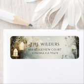 Misty Forest kaarslicht retouradres Etiket (Insitu)