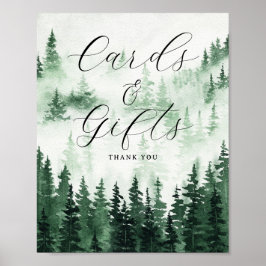 Misty Forest kaarten en geschenken teken Poster