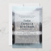 Misty Forest Lake Death Aankondiging (Voorkant)