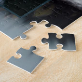 Misty Forest Lake Photo in Loving Memory Legpuzzel (Zijkant)