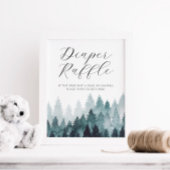 Misty Forest Luier Raffle Teken Poster
