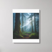 Misty Forest Magic Canvas Afdruk (Voorkant)
