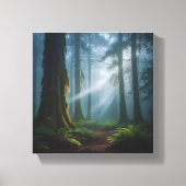 Misty Forest Magic Canvas Afdruk (Voorkant)