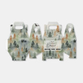 Misty Forest Masculine Birthday Party Favor Box Bedankdoosjes (Uitgevouwen)