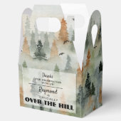 Misty Forest Masculine Birthday Party Favor Box Bedankdoosjes (Geopend)