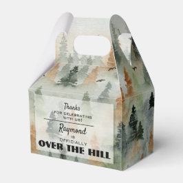 Misty Forest Masculine Birthday Party Favor Box Bedankdoosjes