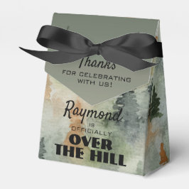 Misty Forest Masculine Birthday Party Favor Box Bedankdoosjes
