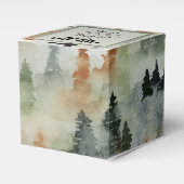 Misty Forest Masculine Birthday Party Favor Box Bedankdoosjes (Voorkant Zijde)