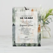 Misty Forest Masculine Birthday Party Invitations (Staand voorkant)