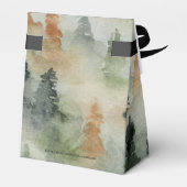 Misty Forest Masculine Retirement Party Favor Box Bedankdoosjes (Achterkant)