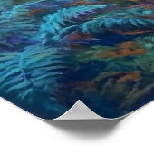 Misty Forest Mystic Path  - Pastel Painting Style Poster (Hoek)