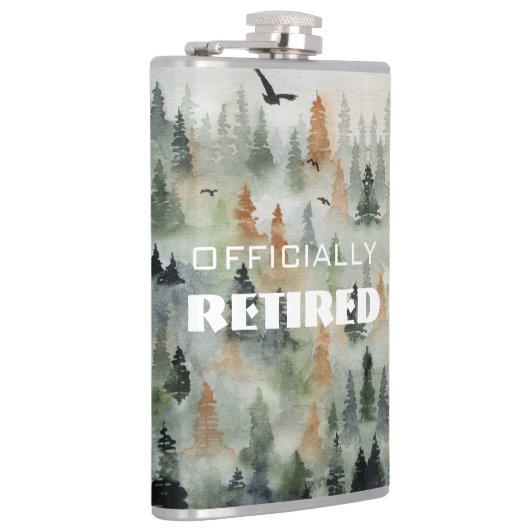 Misty Forest Officieel in ruste kolf Heupfles (Rechts)