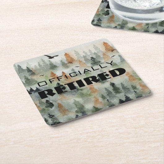 Misty Forest Officieel in ruste Onderzetters (Schuin)