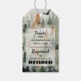 Misty Forest Party Favor Hang Labels Cadeaulabel