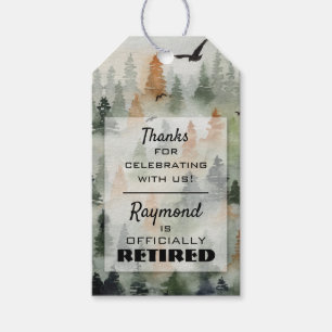 Misty Forest Party Favor Hang Labels Cadeaulabel