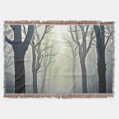 Misty Forest Path: Eerie Beauty Deken (Voorkant)