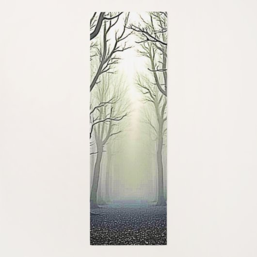 Misty Forest Path: Eerie Beauty Yogamat (Achterkant)