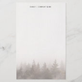  Misty forest Personalized Stationery  Briefpapier (Voorkant)