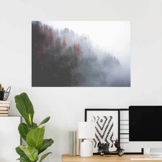 Misty Forest Poster (Thuiskantoor)