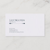 Misty Forest River Gold en Blue Landscape Visitekaartje (Achterkant)