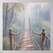 Misty Forest Rope Bride - Impressionistische Kunst Poster (Voorkant)