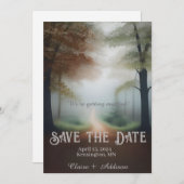 Misty Forest Save The Date (Voorkant / Achterkant)