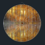 Misty Forest Scene Dartbord<br><div class="desc">Dit ontwerp bevat een afbeelding slechte beukenbomen in een bos en hun reflectie in het meer hieronder. Het plaatst een zeer atmosferische scène!</div>