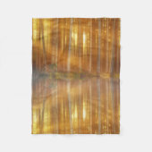 Misty Forest Scene Fleece Deken (Voorkant)