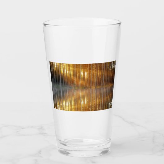 Misty Forest Scene Glas (Voorkant)