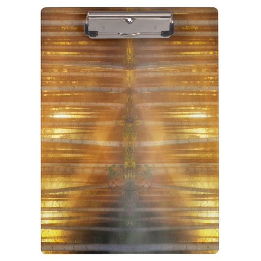 Misty Forest Scene Klembord (Voorkant)