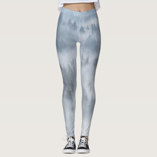 Misty Forest Scene Leggings (Voorkant)