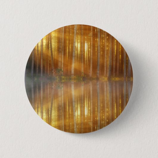 Misty Forest Scene Ronde Button 5,7 Cm (Voorkant)