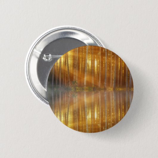 Misty Forest Scene Ronde Button 5,7 Cm (Voorkant /achterkant)