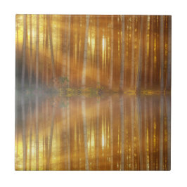 Misty Forest Scene Tegeltje